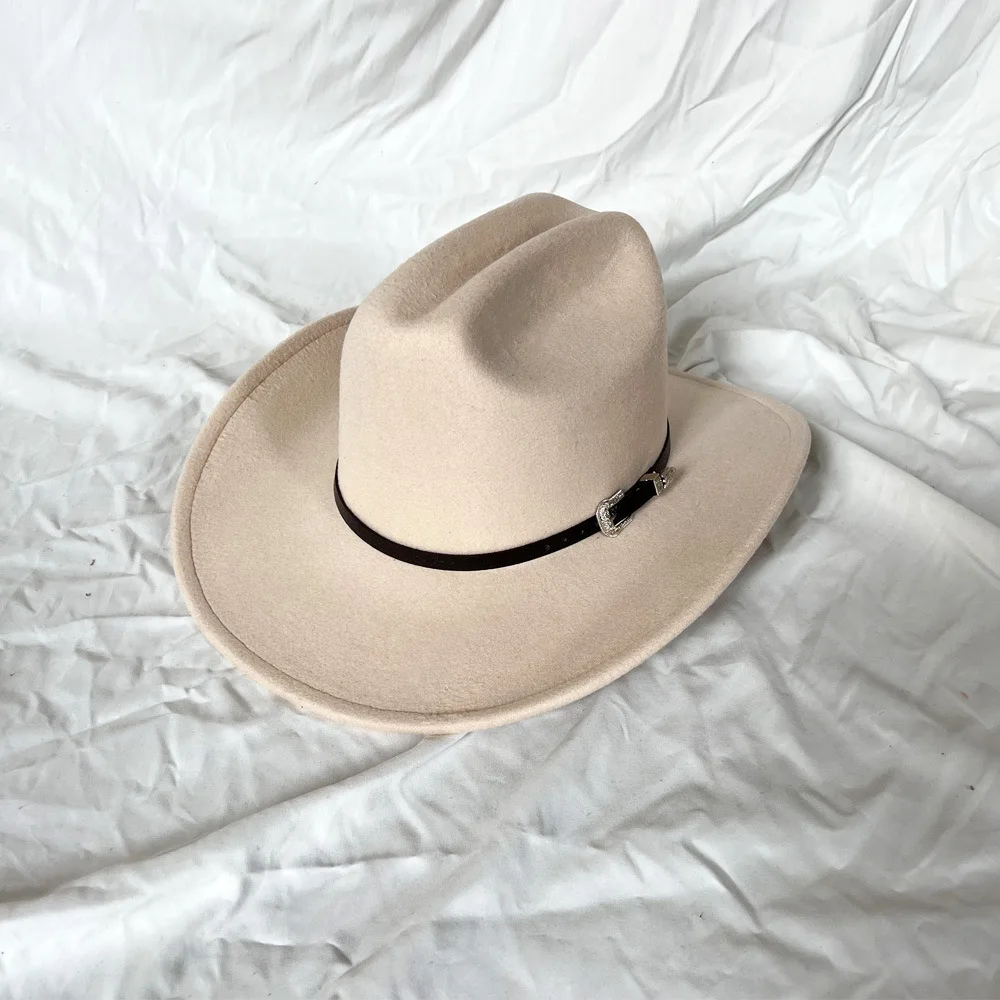 Chapéu Cowboy Vintage Western Unissex – Estilo Clássico com Aba Larga e Detalhes em Couro - Imagem 8