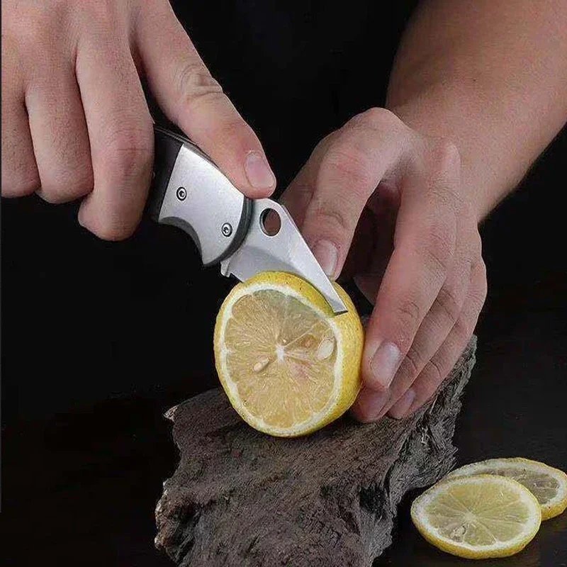 Canivete Dobrável de Bolso em Aço Inox – Faca Portátil para Frutas e Uso Geral - Imagem 4