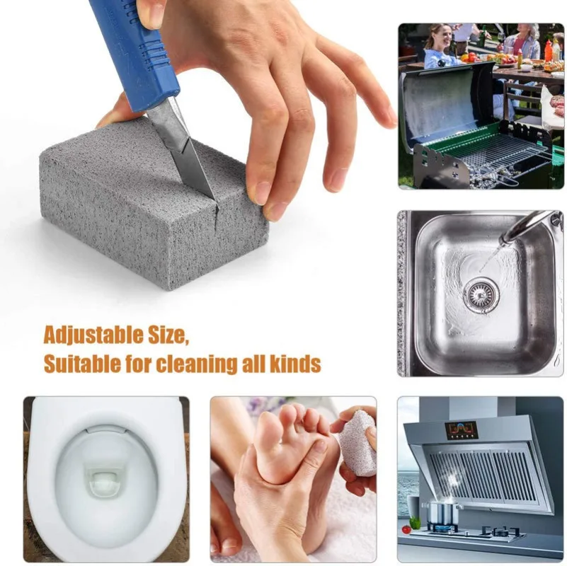 Pedra de Limpeza para Churrasqueira – Bloco de Pedra-Pomes para Limpeza de Grelhas e Chapas - Imagem 3