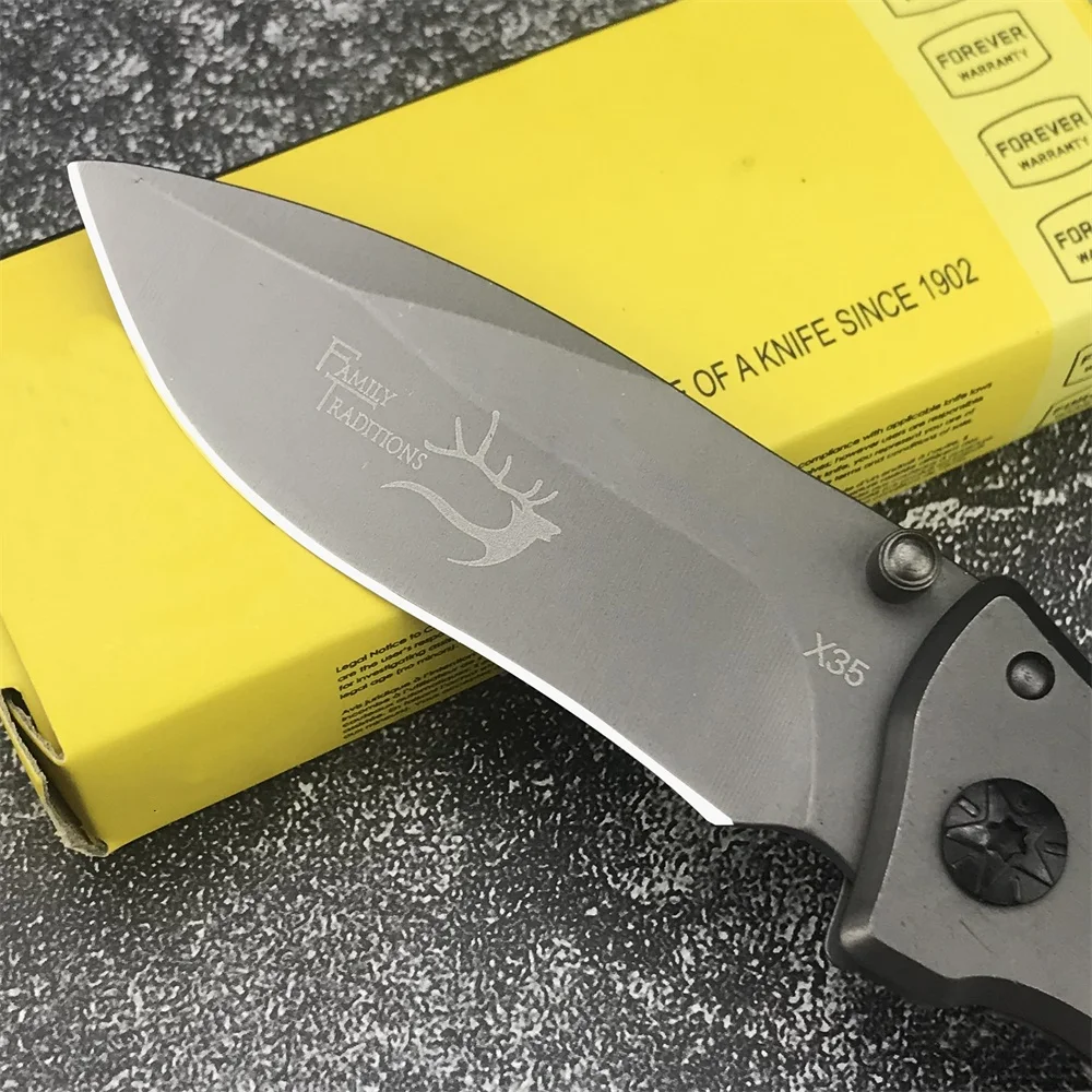 Canivete Dobrável – com Cabo de Madeira de Oliveira | para Fazenda, Lida no campo, Camping, Caça e Sobrevivência - Imagem 4