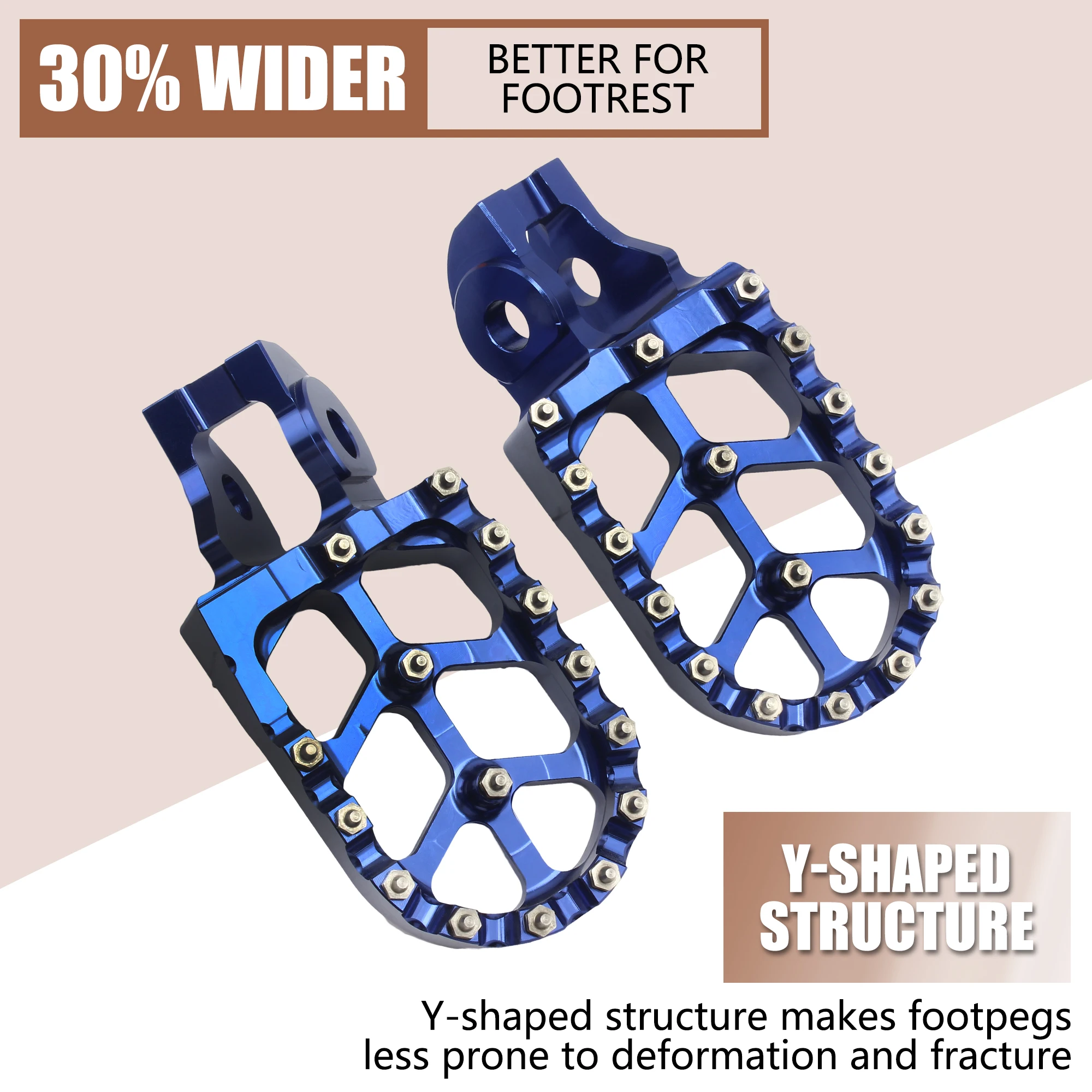 Pedaleiras Motocross KTM – Footpegs para SX, SXF, EXC, XCF, XCW, Adventure - Imagem 6