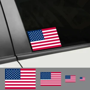 Adesivo Decorativo Carro – Bandeira Americana | Estilo Country & Patriótico