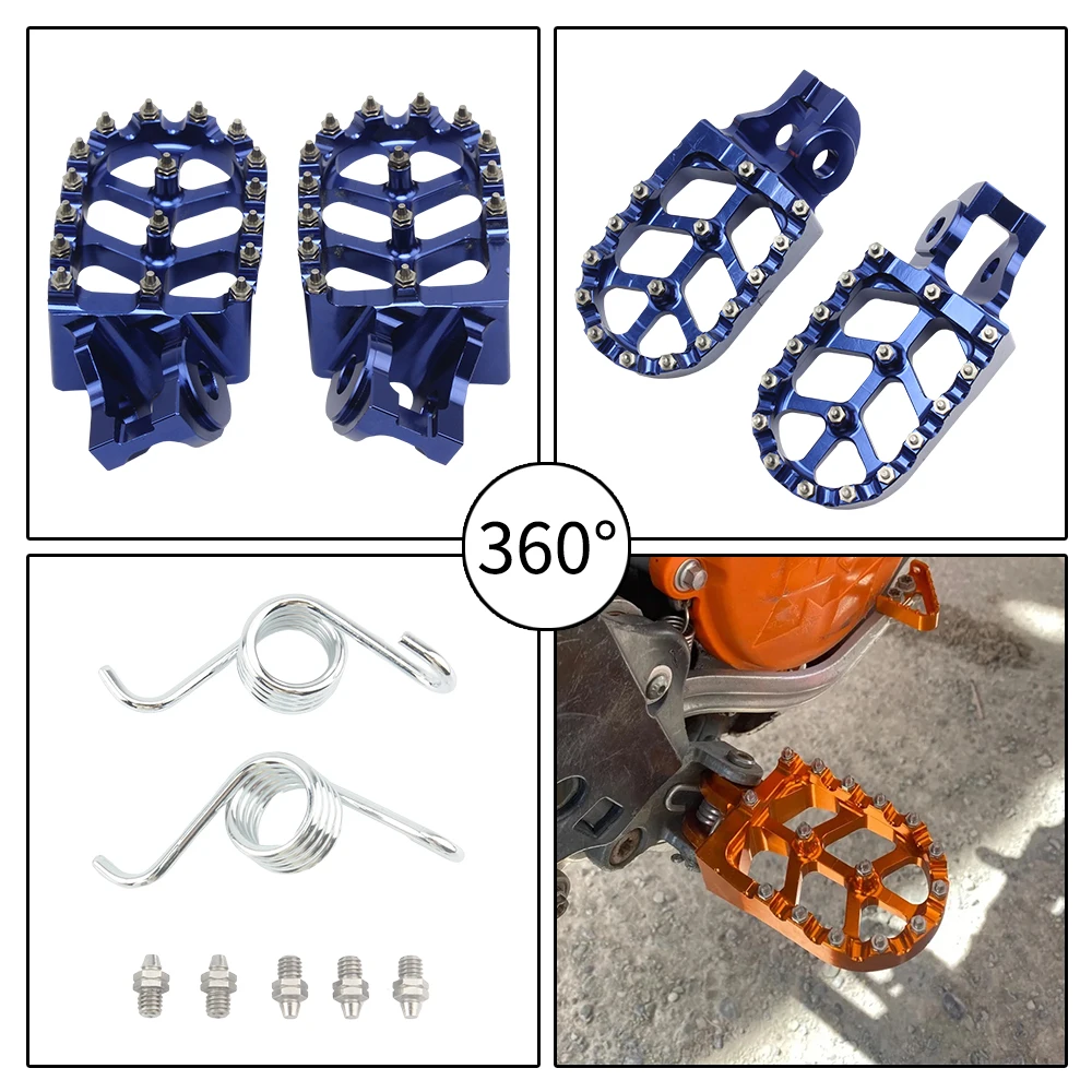Pedaleiras Motocross KTM – Footpegs para SX, SXF, EXC, XCF, XCW, Adventure - Imagem 3