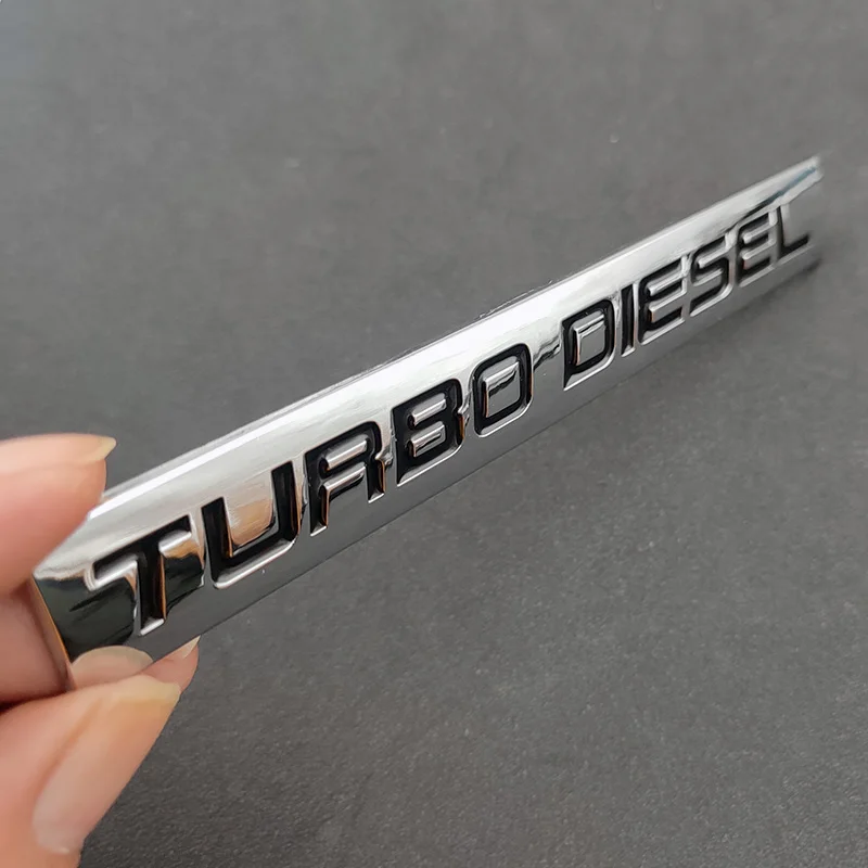 Emblema Traseiro 3D Turbo Diesel – Metal Cromado | RAM 2500 - Imagem 3