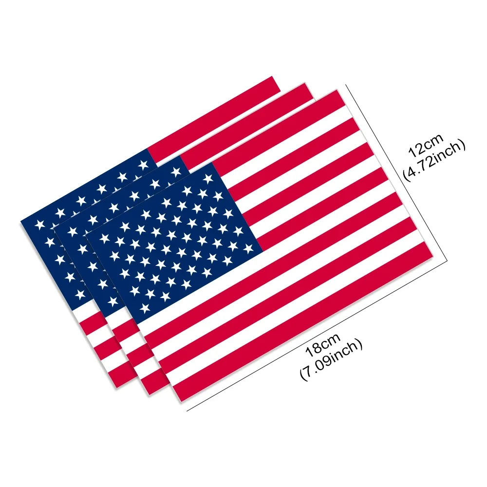 Adesivo Decorativo Carro – Bandeira Americana | Estilo Country & Patriótico - Imagem 7